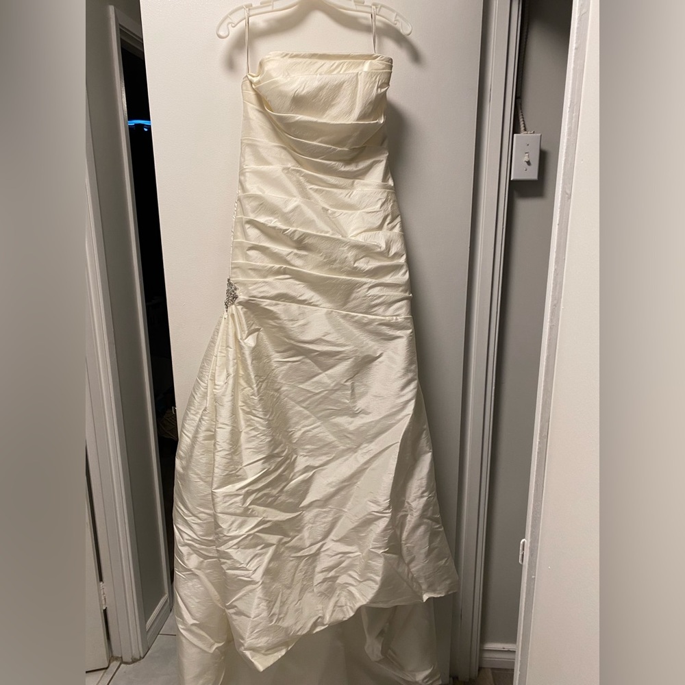 My sister’s wedding dress. Happily wedded!!